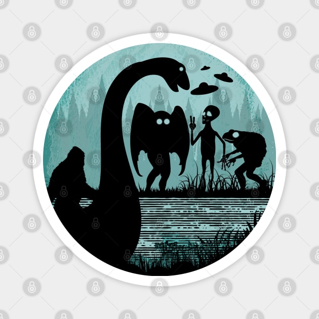 Cryptid Creatures Magnet by Tesszero